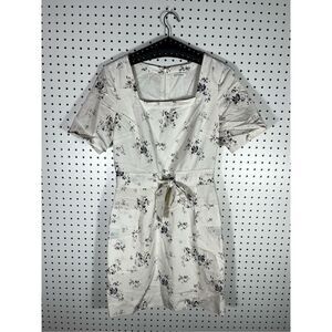 Club Monaco square neckline denim dress